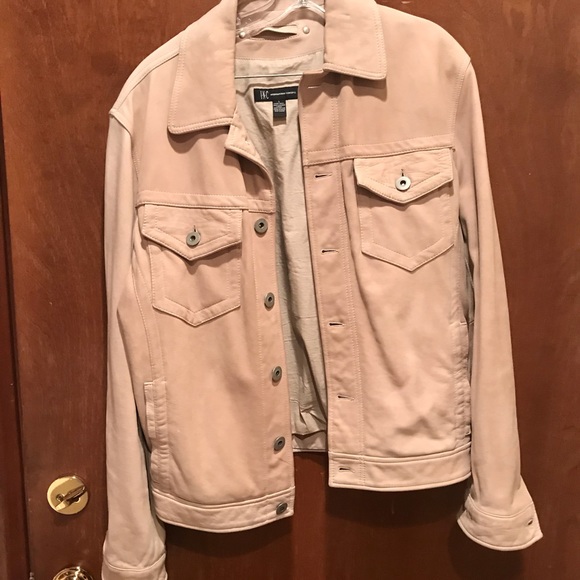 INC International Concepts Other - INC cream suede truckers jacket. Sz medium
